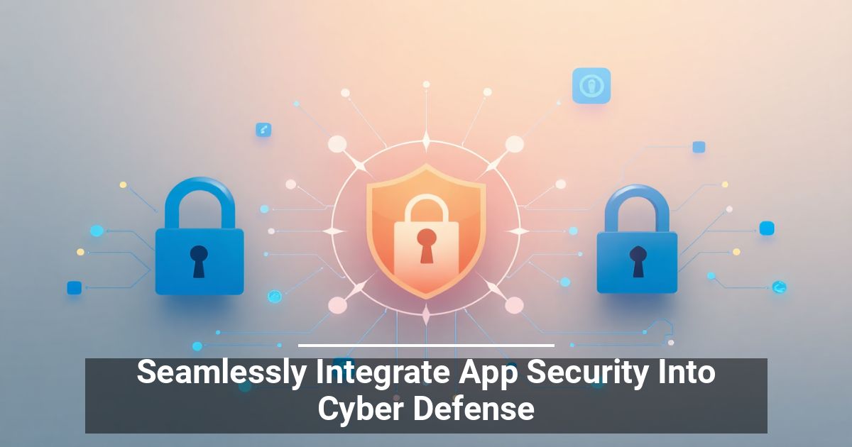 Seamlessly Integrate App Security Into Cyber Defense